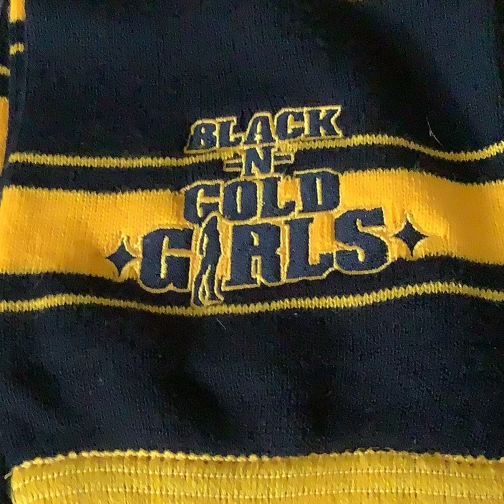 Pittsburgh Steelers black and gold scarf